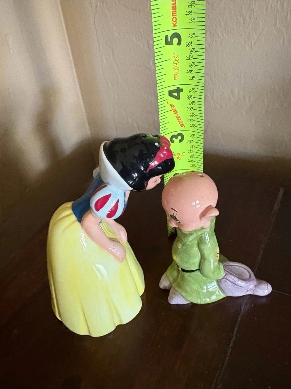 Vintage Disney Snow White & Dopey Salt and Pepper Shakers